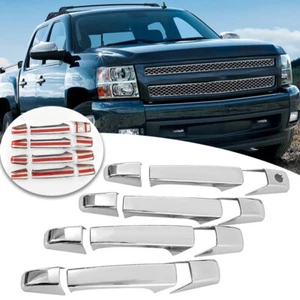 4PCS Chrome Door Handle Covers For 2007-2013 Chevy Silverado Tahoe GMC Sierra US - Bild 1 von 10
