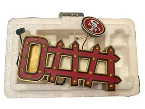 NFL San Francisco 49ers Christmas Ornament Chasing Lights Bradford Exchange - Picture 1 of 5