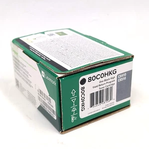 Lexmark 80C0HKG Rückgabe-Tonerkassette schwarz mit hoher Kapazität Original - Bild 1 von 5