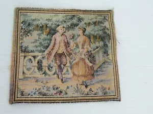VINTAGE ANTIQUE VICTORIAN STYLE 6 " X 6" MADE IN FRANCE TAPESTRY NEW - Picture 1 of 8