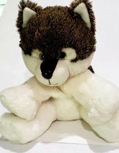 Bear Factory Plush Dog Wolf Husky 2001 Brown White - Picture 1 of 7