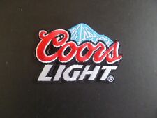 COORS LIGHT BEER EMBROIDERED IRON ON PATCHES  2-1/8 X 3-1/4