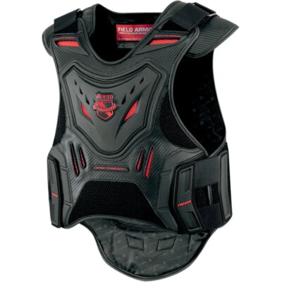 Chaleco de motocicleta ICON Field Armor Stryker (negro) LG-XL Foto 1 de 4