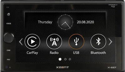 Xzent X-227 Autoradio 2-DIN INFOTAINER APPLE CARPLAY DAB+ USB BLUETOOTH - Bild 1 von 2