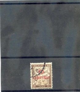FRENCH MOROCCO Sc J2(YT T2)VF USED 1896 10c/10c BROWN $12 - Picture 1 of 1
