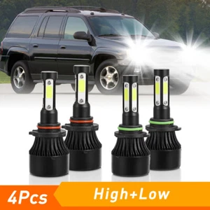 Front LED Headlight Bulbs White For Chevy Trailblazer 2002-2009 High & Low Beam - Picture 1 of 12