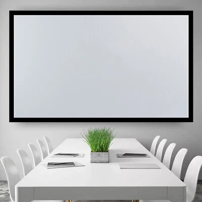 130 Inch Fixed Aluminum Frame Projector Screen Home Theatre HD TV Projection ! - Image 1 of 4