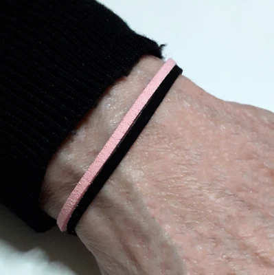 Bracciale del Palermo FC calcio corda Rosa Nero Acciaio inox argento Uomo Donna - Immagine 1 di 3