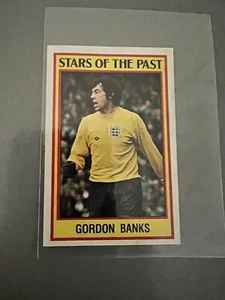 Gordon Banks PANINI FOOTBALL 85 STARS OF THE PAST UNUSED STICKER 1985 #381 - Picture 1 of 3