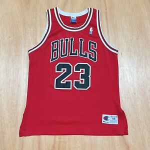 100% Authentic Michael Jordan Vintage Champion 95 96 Bulls Jersey Size 44 L Mens