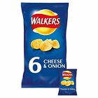 Walkers Crisps - Cheese & Onion (6 x25g) - Pack of 2