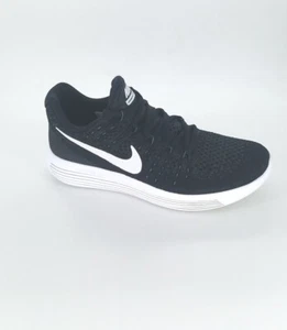 4752 Nike Kids Lunarepic Low Flyknit 2 Sneakers Black/White- Anthracite Size 7Y - Picture 1 of 9