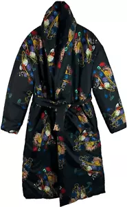 FENDI X Noel Fielding Graphic Reversible Silk Shawl Coat Padded Men's "46" - Picture 1 of 18