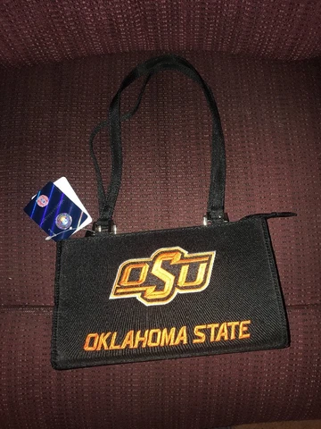 NEW SANDOL NCAA OKLAHOMA STATE COWBOYS COLLEGE HANDBAG PURSE COLLEGIATE LICENSED Cover