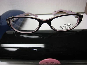 Phoebe Couture  Eyeglass Frames P236   PURPLE  50-16-130 With  Case  - Picture 1 of 2