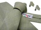 Krawatte aus Wolle für Herren Beige Limette Klasse E Stil Elegant Produkt Italy