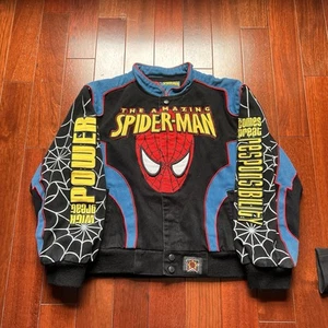 The amazing Spider man JH design RARE youth 7-8 kids nascar jacket - Picture 1 of 8