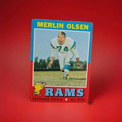 1971 Topps Set- Break Marlin Olsen Los Angeles Rams # 125 - Image 1 of 2