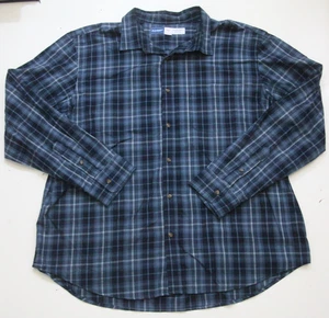 XXL Old Navy Dress Shirt Blue Cotton Spandex Mens Long Sleeve Mans Top WS435 - Picture 1 of 4