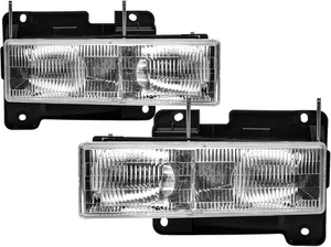 2Pcs Headlights Assembly compatible with 1988-2002 Chevy GMC 2pc - Bild 1 von 4