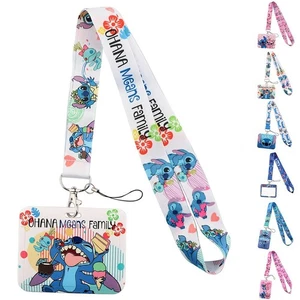 Lilo & Stitch Lanyard Work School ID Card Holder Neck Strap◮ - Picture 1 of 19