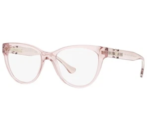 Authentic Versace VE3298B 5339 55mm Eyeglass Frame Transparent Pink w/Demo Lens - Picture 1 of 8