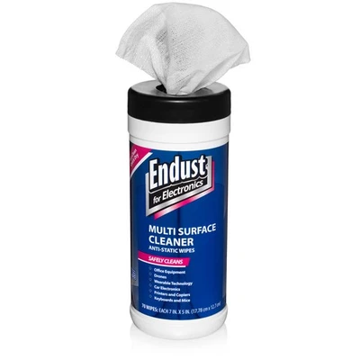 Endust Antistatic Premoistened Wipes for Electronics Cloth 6 x 6 Unscented 70... - Image 1 of 4