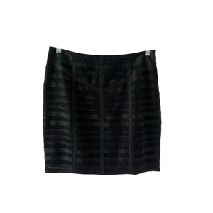 Gonna a fascia Ann Taylor nera in rete con gabbia taglia 6 - Foto 1 di 10