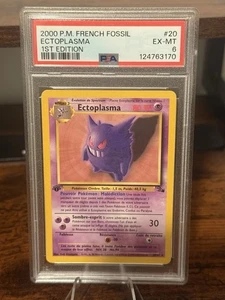 Ectoplasma (Gengar) 20/62 Fossil 1st Edition French PSA 6  - Picture 1 of 2