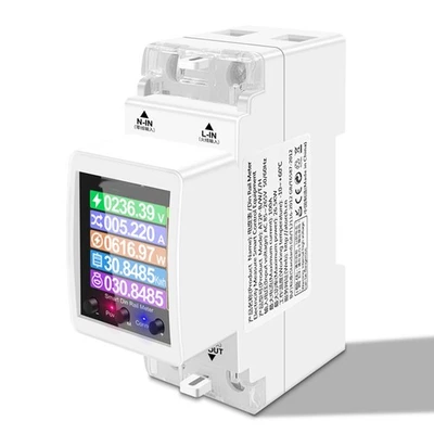 AT2PW 100A Tuya WIFI Din Rail Energy Meter   Remote Control AC 220V Digital7711 - Image 1 of 4