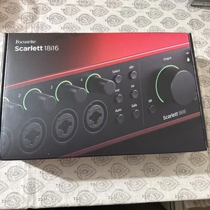 Focusrite Scarlett 18i16 4th Gen 18-in 16-out USB Audio Recording Interface - Picture 1 of 1