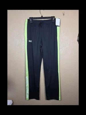 Under Armour Boys Brawler 2.0 Pants, Black/Morph Green/White, X-Large - Image 1 of 4