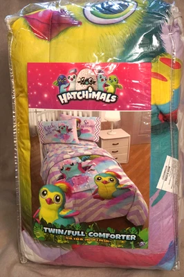 Hatchimals Cheggron Twin/Full Reversible Comforter, 72" x 86" New Super Cute - Image 1 of 4