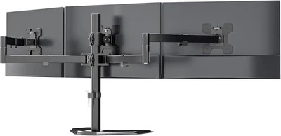Triple 3 Monitor Stand for Screen Up to 27 Inch Freestanding Articulating Triple - Image 1 of 4