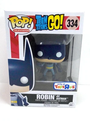 Funko PoP Televisión Teen Titans Go #334 Robin como Batman TRU Excl. Foto 1 de 4