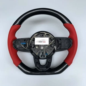 Custom Carbon Fiber Steering Wheel for 2014-2017 MINI Cooper R56 F54 F55 F56 F57 - Picture 1 of 3