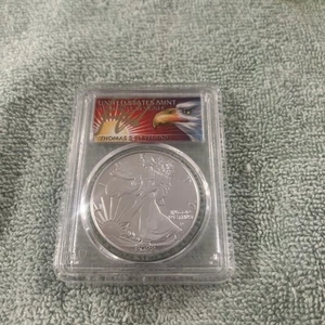 (BB) 2022 $1 American Silver Eagle 1oz PCGS MS70 FS 1 of 500 Thomas Cleveland - Picture 1 of 2