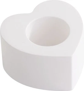 HobbyFun molde de silicona soporte de vela de barra corazón mini 4,5x2,5 cm fabricación de velas - Imagen 1 de 4