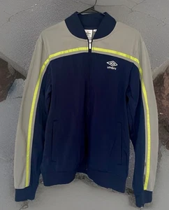 Vintage umbro, full zip, track jacket, blue neon, trim size large. - Picture 1 of 12