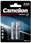 2X  2Er Blister Camelion Lithium Batterie Micro Aaa | P7 Lr03 Fr03 Rauchmelder