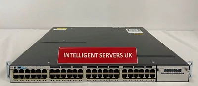 Cisco Catalyst WS-C3750X-48P-E 48 10/100/1000 Ethernet PoE+ ports IP Services - Image 1 of 2