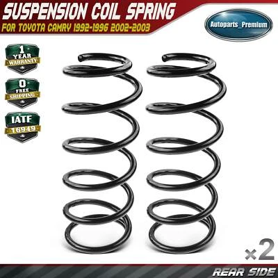 2x Muelles helicoidales laterales traseros izquierdo y derecho para Toyota Camry 92-96 02-03 Wagon Sedan Foto 1 de 4