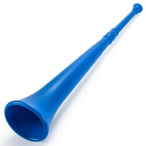 Cuerno de estadio vuvuzela de plástico azul de 26 pulgadas, colapsa a 14 pulgadas Mnsm-001 - Imagen 1 de 1