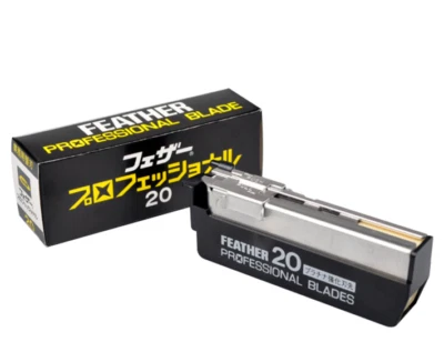 NUEVA MAQUINILLA DE AFEITAR CJB recta Kamisori PLUMA HOJA PROFESIONAL 20 piezas COREA Foto 1 de 4