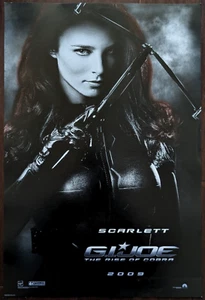 Cartel promocional Gi Jo Rise of Cobra Scarlett Rachel Nichols 2009 exclusivo de la SDCC - Imagen 1 de 1