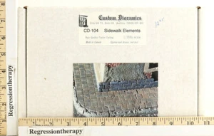 Custom Dioramics Canada 1/35 Plaster Sidewalk Elements CD-104 Kit Model NIB      - Picture 1 of 3