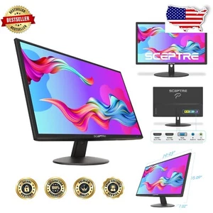 High-Performance 22" 1080p Monitor - 75Hz Refresh Rate, HDMI x2, Built-in Audio - Picture 1 of 8