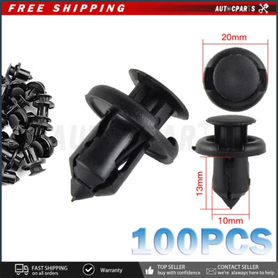 100x Bumper Hood Fender Splash Guard Retainer Clips Fasteners For Acura RL RSX - Image 1 of 4