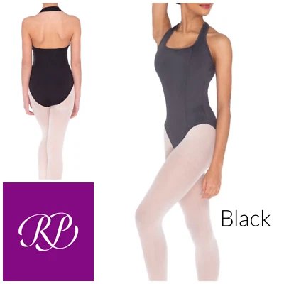 Russian Pointe Leotard Ballet Size L UK 12 - 14 Foundation 4 Dancing Dance Black