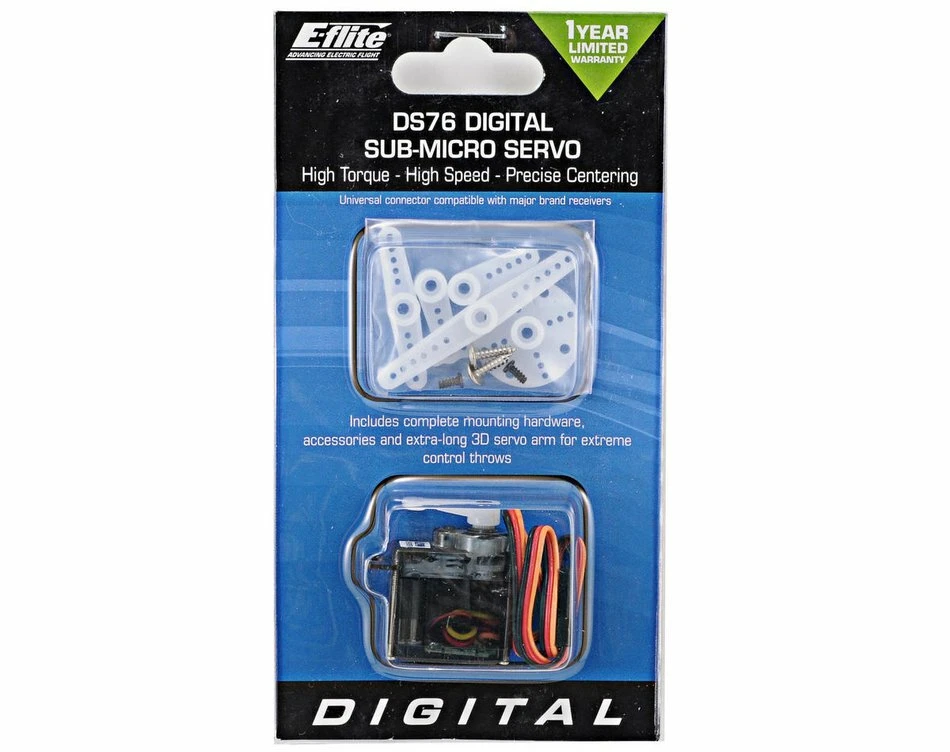 E-Flite EFLRDS76 DS76 Digital Sub-Micro Servo • - Image 1 of 1
